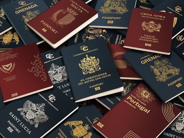 passports from various countries