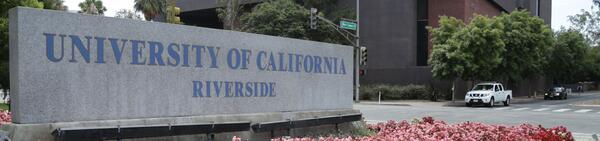 University of California Riverside sign